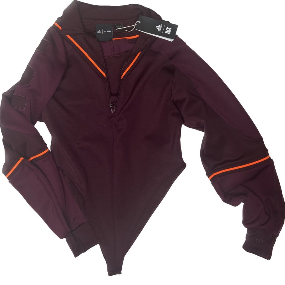 NWT Burgundy Ivy Park x Adidas Bodysuit.